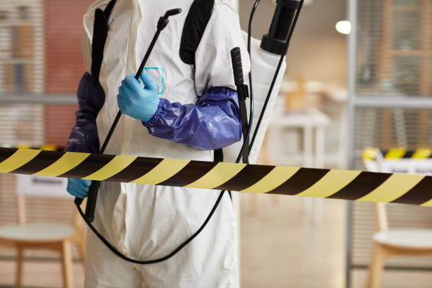 Professional Biohazard Cleanup technician working in Woodstock, MD